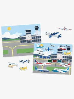 Kreativt Legetøj-MelissaDoug Melissa & Doug Genanvendelig Klistermærkebog Køretøj Blå/Hvid