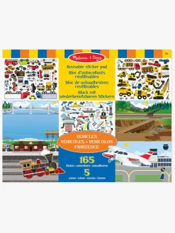 Kreativt Legetøj-MelissaDoug Melissa & Doug Genanvendelig Klistermærkebog Køretøj Blå/Hvid