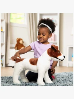 Dukker & Bamser-MelissaDoug Melissa & Doug Jack Russel Bamse 39 cm Brun/Hvid