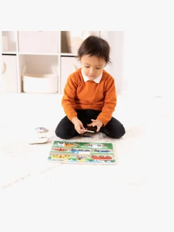 Spil & Puslespil-MelissaDoug Melissa & Doug Knoppuslespil Af Træ Transportmidler 8 Dele Flerfarvet