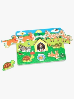 Spil & Puslespil-MelissaDoug Melissa & Doug Knoppuslespil Kæledyr 8 Brikker Flerfarvet
