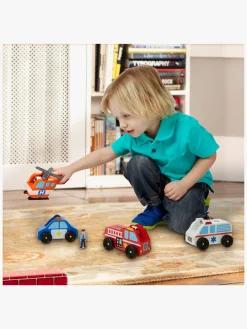 Legetøjsbiler & -Fartøjer-MelissaDoug Melissa & Doug Legesæt Redningstjeneste og Figurer 8 Dele