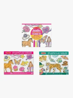 Kreativt Legetøj-MelissaDoug Melissa & Doug Malebøger Sæt - Princess, Animals og Multi-theme