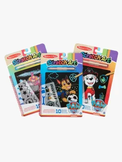 Kreativt Legetøj-PawPatrol Melissa & Doug Paw Patrol Scratch Art Aktivitetssæt 3-pak