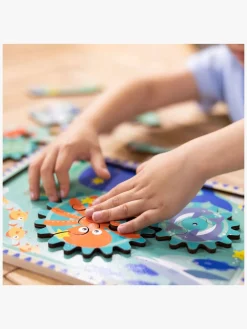 Spil & Puslespil-MelissaDoug Melissa & Doug Puslespil med Tandhjul Havtema 18 Brikker