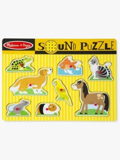 Spil & Puslespil-MelissaDoug Melissa & Doug Puslespil m. Lyd Husdyr Flerfarvet