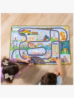 Spil & Puslespil-MelissaDoug Melissa & Doug Racerbane Gulvpuslespil & Legesæt 48 Brikker Flerfarvet