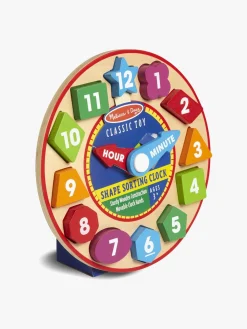 Spil & Puslespil-MelissaDoug Melissa & Doug Træpuslespil Lær Klokken