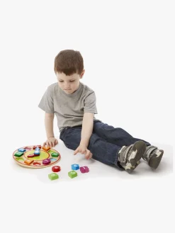 Spil & Puslespil-MelissaDoug Melissa & Doug Træpuslespil Lær Klokken