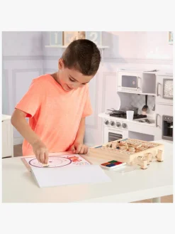 Kreativt Legetøj-MelissaDoug Melissa & Doug Træstempelsæt ABC 123 Flerfarvet