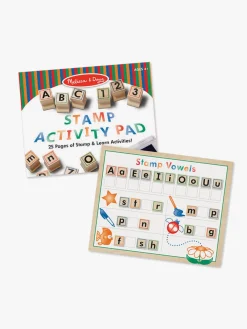 Kreativt Legetøj-MelissaDoug Melissa & Doug Træstempelsæt ABC 123 Flerfarvet