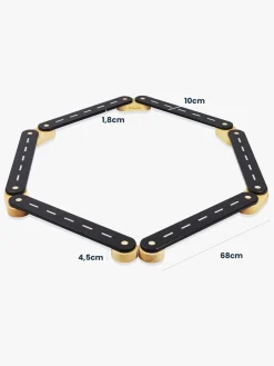 Motorisk Legetøj-Meowbaby Balancebane 4 Dele, Grå