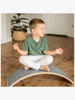 Motorisk Legetøj-Meowbaby Balancebræt, Grå/Natur