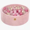 Boldbassiner-Meowbaby Rund Boldbassin Velour 30x90, Lyserød