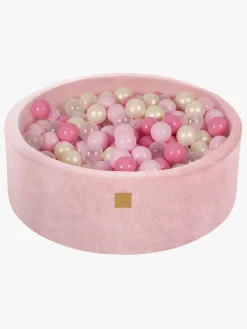 Boldbassiner-Meowbaby Rund Boldbassin Velour 30x90, Lyserød