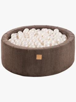 Boldbassiner-Meowbaby Rund Boldbassin Kraftig Fløjl 30x90, Brun