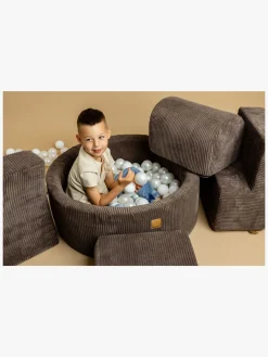 Boldbassiner-Meowbaby Rund Boldbassin Kraftig Fløjl 30x90, Brun