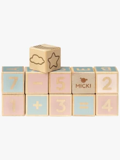 Trælegetøj-Micki Bogstavsklodser 36 Stk.