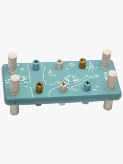 Trælegetøj-Micki Hammerbræt, Blå Blå