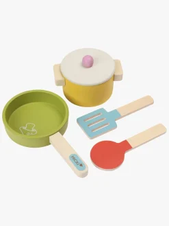 Rolleleg-Micki Køkkensæt i Træ Flerfarvet