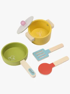 Rolleleg-Micki Køkkensæt i Træ Flerfarvet