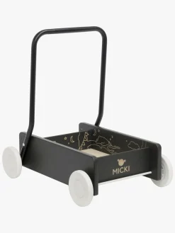 Babylegetøj-Micki Premium Gåvogn, Sort