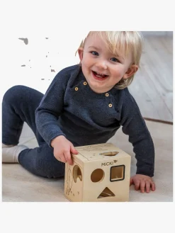 Babylegetøj-Micki  Premium Puttekasse Træ