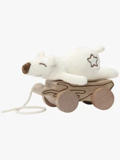 Babylegetøj-Micki Premium Trækkelegetøj Blød Bjørn