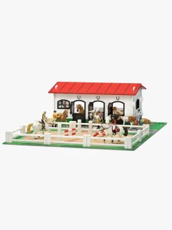 Legetøjsfigurer-Micki Stald m. Hestefold