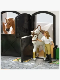 Legetøjsfigurer-Micki Stald m. Hestefold