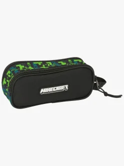 Kreativt Legetøj- Minecraft Dobbelt Penalhus TNT, Blå/Grøn