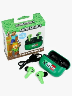 Elektronik & Media-OTLTechnologies Minecraft Høretelefoner In-Ear TWS, Grøn Grøn