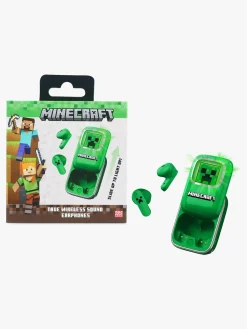 Elektronik & Media-OTLTechnologies Minecraft Høretelefoner In-Ear TWS med LED, Grøn Grøn