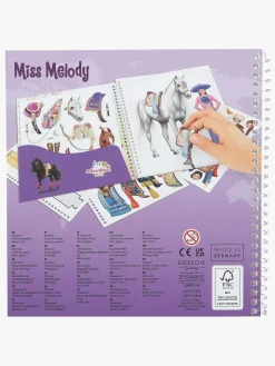 Kreativt Legetøj-MissMelody Miss Melody Dress Me Up Klistermærkebog Around The World