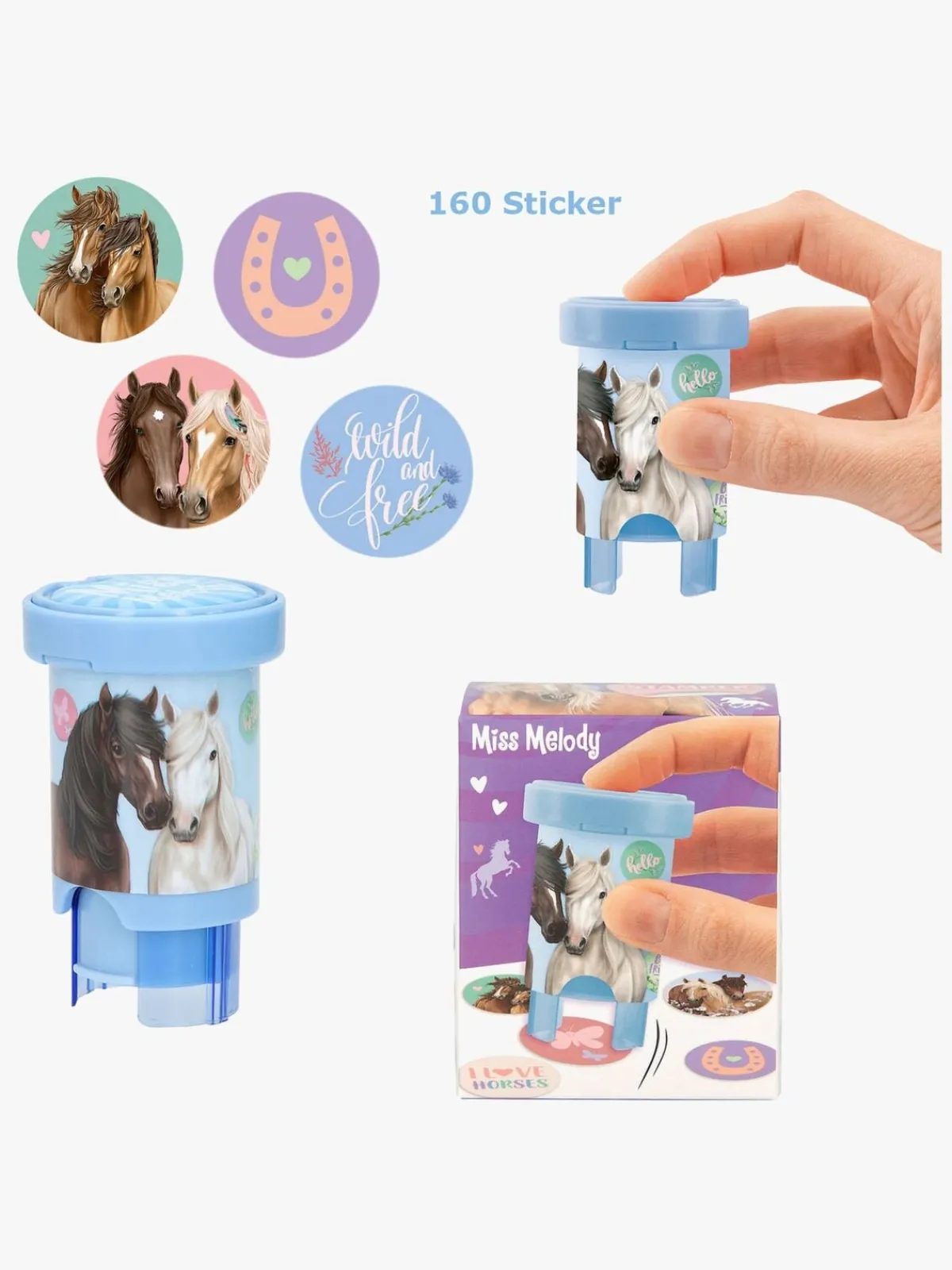 Kreativt Legetøj-MissMelody Miss Melody Klistermærkestempel