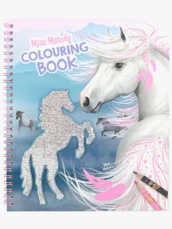 Kreativt Legetøj-MissMelody Miss Melody Malebog med Pailletter