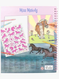 Kreativt Legetøj-MissMelody Miss Melody Malebog med Pailletter