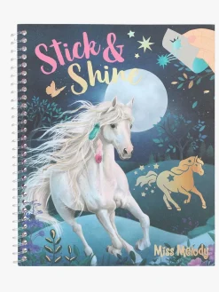 Kreativt Legetøj-MissMelody Miss Melody Stick & Shine Malebog
