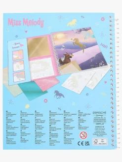 Kreativt Legetøj-MissMelody Miss Melody Stick & Shine Malebog