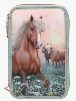 Kreativt Legetøj-MissMelody Penalhus med 3 Rum Romantic Fields, Grøn