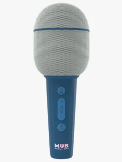 Musikinstrumenter|Elektronik & Media-MOB Karaokemikrofon med Højttaler, Groovy Blå