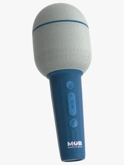 Musikinstrumenter|Elektronik & Media-MOB Karaokemikrofon med Højttaler, Groovy Blå