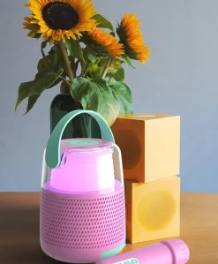 Elektronik & Media-MOB Karaokesæt med Mikrofon, Pink Lyserød