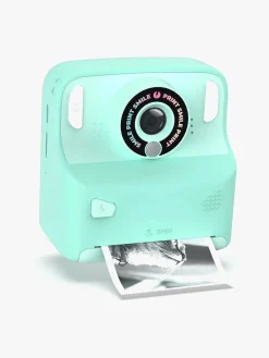 Elektronik & Media-MOB Pixiprint Polaroidkamera med Spil, Turkis Blå