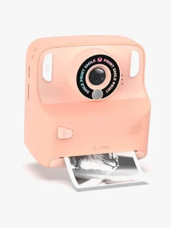 Elektronik & Media-MOB Pixiprint Polaroidkamera med Spil, Pink Lyserød