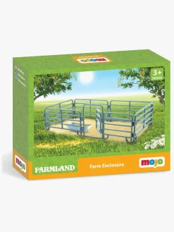 Legetøjsfigurer-Mojo Farmland Dyreindhegning 7 Dele