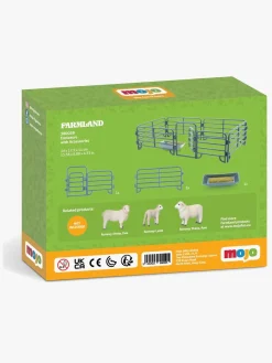 Legetøjsfigurer-Mojo Farmland Dyreindhegning 7 Dele