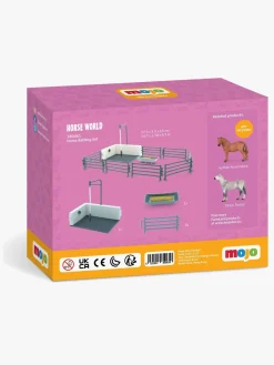 Legetøjsfigurer-Mojo Farmland Hestebad Legesæt 10 Dele