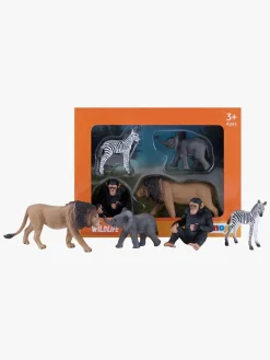 Legetøjsfigurer-Mojo Wildlife Savanne Dyr 4 Stk.