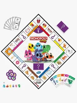 Spil & Puslespil-Hasbro Monopoly Junior 2 spil i 1